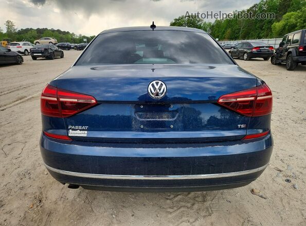 1VWLA7A38KC011645 2019 VOLKSWAGEN PASSAT Blue Rear view