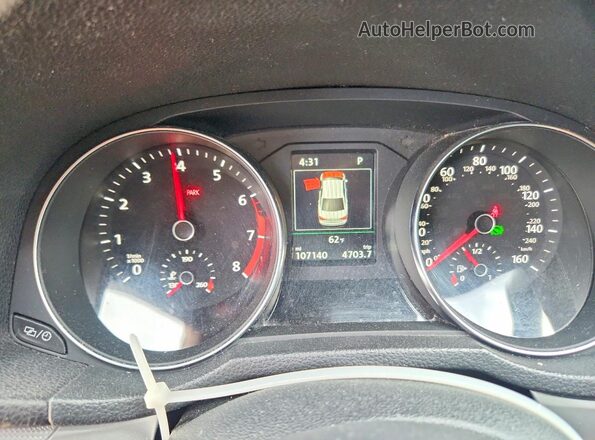 1VWLA7A38KC011645 2019 VOLKSWAGEN PASSAT Blue Instrument cluster view