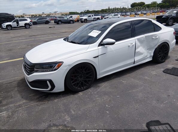 1VWMA7A33LC014216 2020 VOLKSWAGEN PASSAT White Առջևի ձախ երեք քառորդ տեսարան