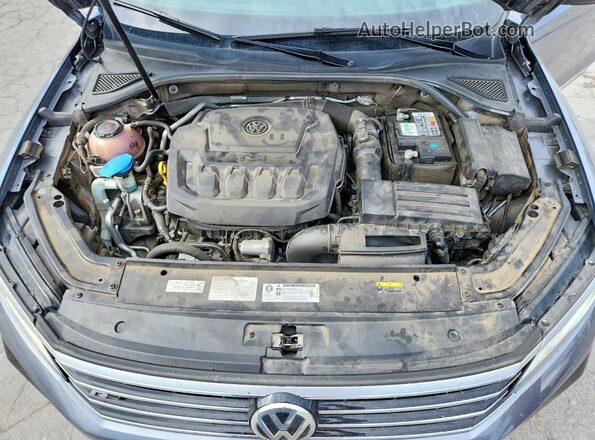1VWMA7A36KC003564 2019 VOLKSWAGEN PASSAT Charcoal Widok wnętrza z tyłu
