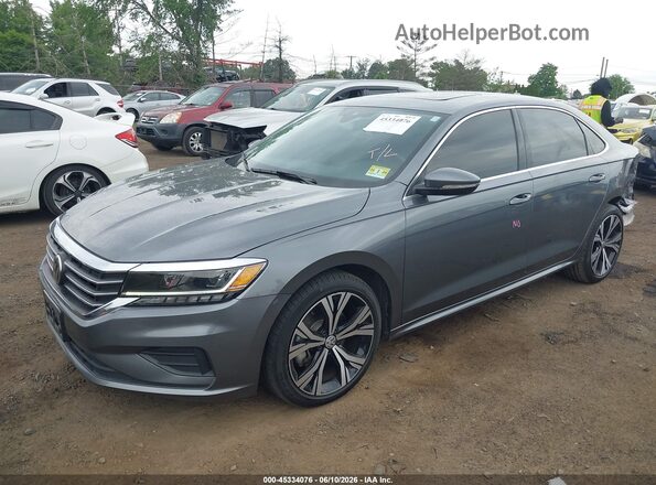 1VWSA7A37MC015636 2021 VOLKSWAGEN PASSAT Gray Przód lewy