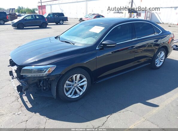 1VWWA7A3XLC013363 2020 VOLKSWAGEN PASSAT Black Առջևի ձախ երեք քառորդ տեսարան