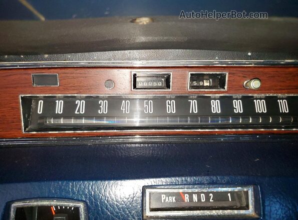 1Y82A862447 1971 LINCOLN CONTINENTA Blue Вид щитка приладів