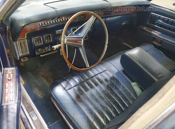 1Y82A862447 1971 LINCOLN CONTINENTA Blue Вид панелі приладів