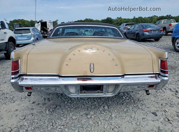 1Y89A815170 1971 LINCOLN CONTINENTA Tan Rear view