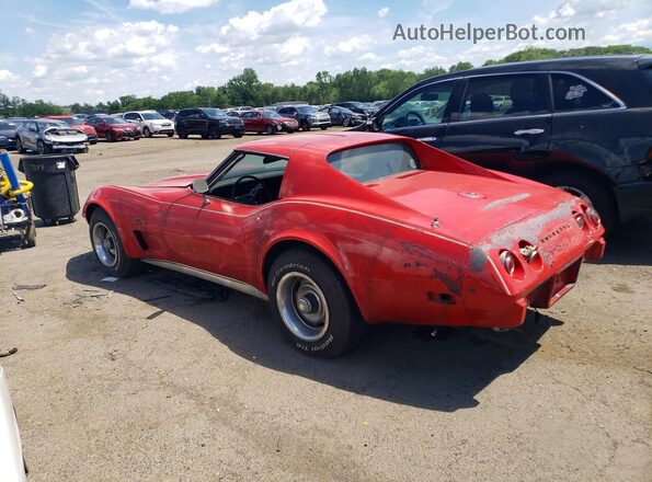 1Z37J5S419718 1975 CHEVROLET CORVETTE Красный Задняя левая четверть