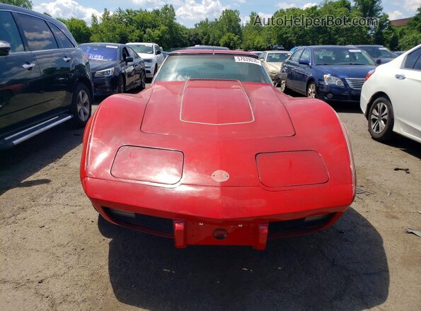 1Z37J5S419718 1975 CHEVROLET CORVETTE Красный Вид спереди
