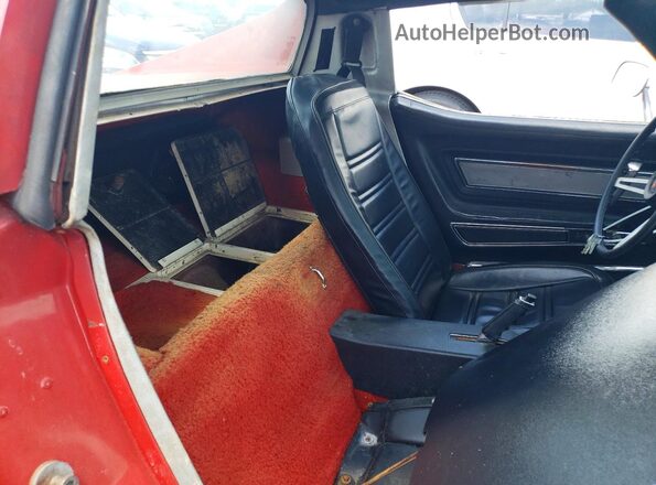 1Z37J5S419718 1975 CHEVROLET CORVETTE Красный Вид задних сидений
