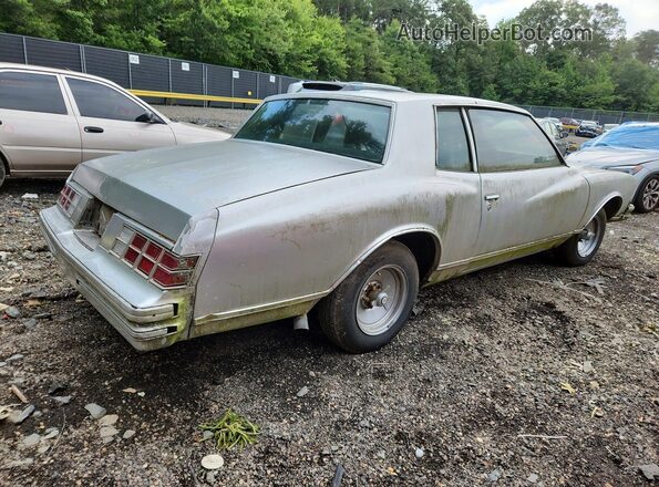 1Z37J9B515761 1979 CHEVROLET MONTE CARLO Silver Задня права чверть
