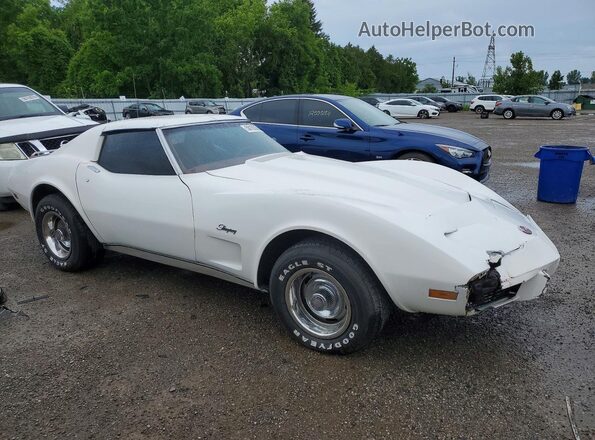 1Z37L6S421121 1976 CHEVROLET CORVETTE Белый Передняя правая четверть