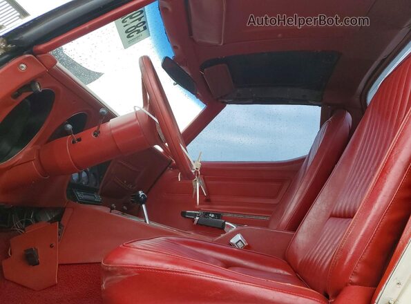 1Z37L6S421121 1976 CHEVROLET CORVETTE Белый Вид салона спереди