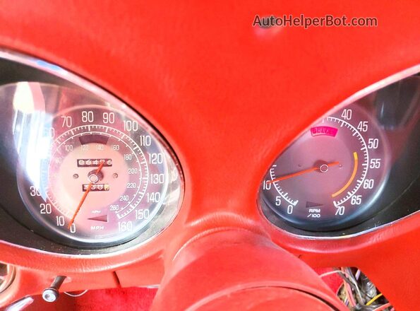 1Z37L6S421121 1976 CHEVROLET CORVETTE Белый Вид щитка приборов