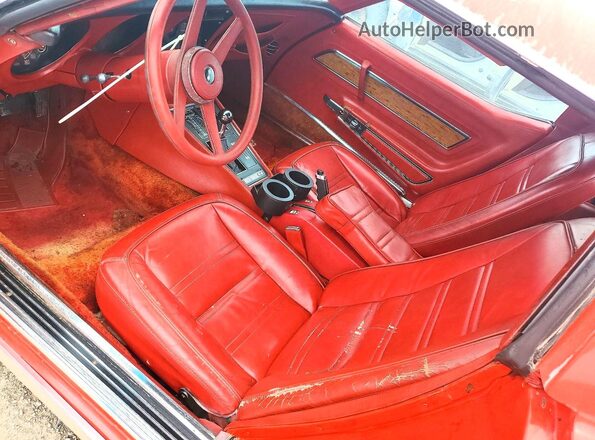 1Z37L6S439718 1976 CHEVROLET CORVETTE Красный Вид панели приборов