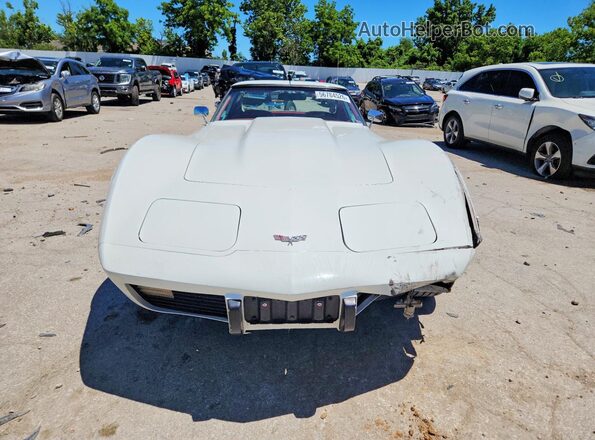 1Z37L7S427368 1977 CHEVROLET CORVETTE White Դիմացի տեսք