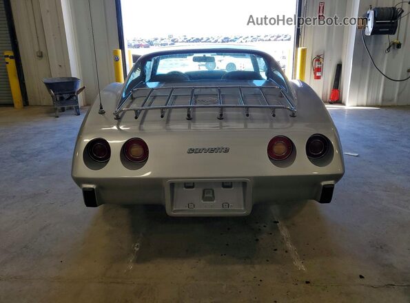 1Z37L7S448187 1977 CHEVROLET CORVETTE Серебряный Вид сзади