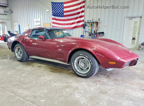 1Z37X7S431397 1977 CHEVROLET CORVETTE Burgundy 