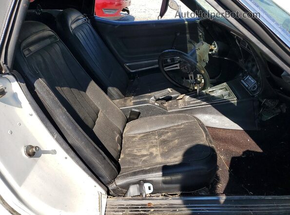 1Z67J5S431855 1975 CHEVROLET CORVETTE Белый Вид салона спереди