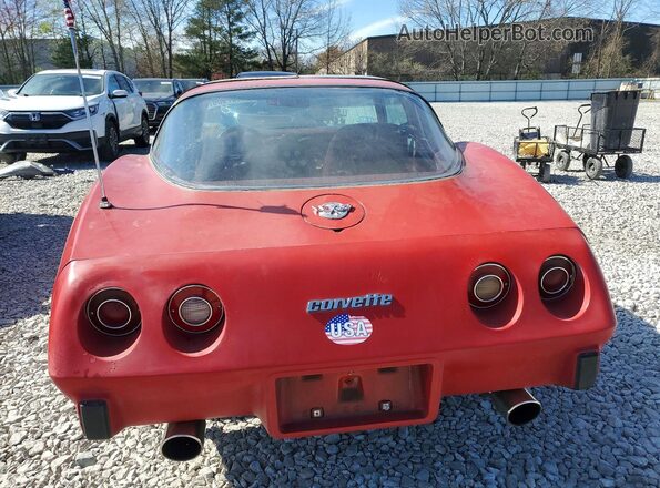 1Z87L8S409152 1978 CHEVROLET CORVETTE Red Հետևի տեսք