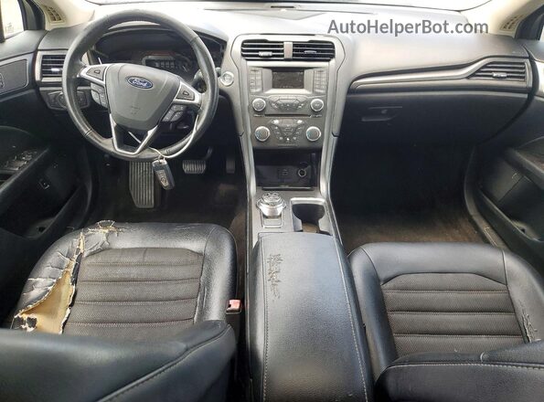 3FA6P0LU6JR137987 2018 FORD FUSION Black Widok zestawu wskaźników