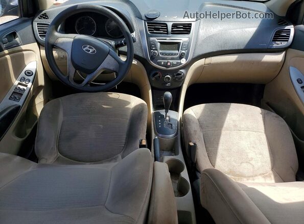 KMHCT4AE4HU220022 2017 HYUNDAI ACCENT Beige Instrument cluster view