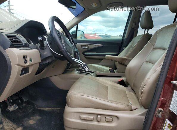 5FPYK2F62KB005202 2019 HONDA RIDGELINE Maroon Առջևի վահանակի տեսք