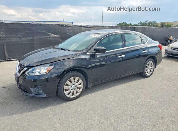 3N1AB7AP9HY339508 2017 NISSAN SENTRA Black Trasero izquierdo