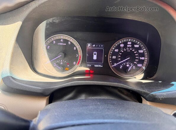 KM8J3CA27HU466795 2017 HYUNDAI TUCSON White წინა პანელის ხედი