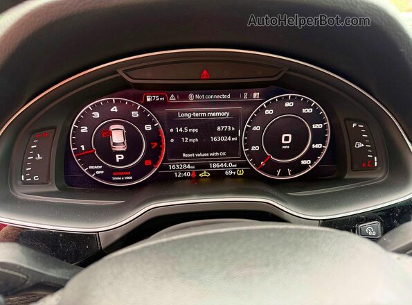 WA1LAAF7XKD008942 2019 AUDI Q7 Black Սարքավորումների վահանակի տեսք