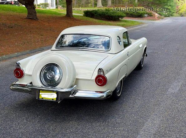 P6FH333823 1956 FORD THUNDERBIRD White Դիմացի տեսք