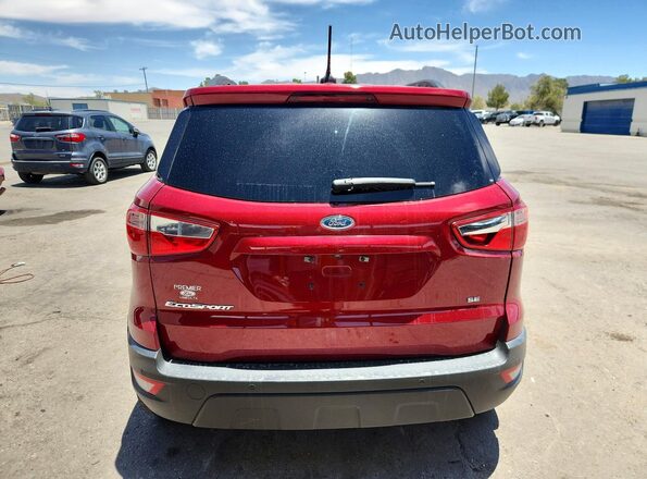 MAJ3S2GEXMC409301 2021 FORD ECOSPORT Red Вид салону спереду