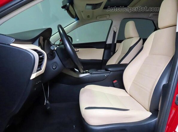 JTJBARBZ2H2127898 2017 LEXUS NX Red Rear seats view