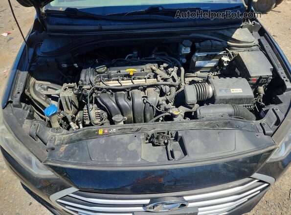 5NPD84LF5JH270976 2018 HYUNDAI ELANTRA Black Engine compartment view