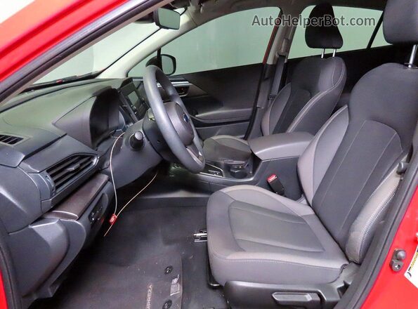 JF1GUABC7S8214221 2025 SUBARU IMPREZA Red Vista de los asientos traseros
