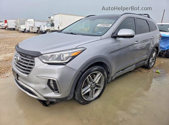 KM8SR4HF7HU167969 2017 HYUNDAI SANTA Gray Tył lewy