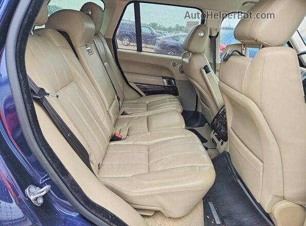 SALGS2VFXGA258914 2016 LAND ROVER RANGE ROVER Blue Engine compartment view
