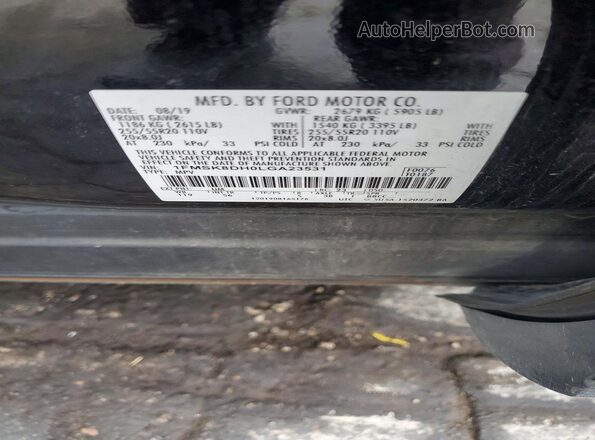 1FMSK8DH0LGA23531 2020 FORD EXPLORER Black 