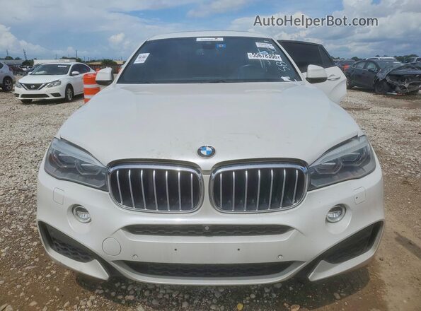 5UXKU6C53G0S82442 2016 BMW X6 White უკანა ხედი