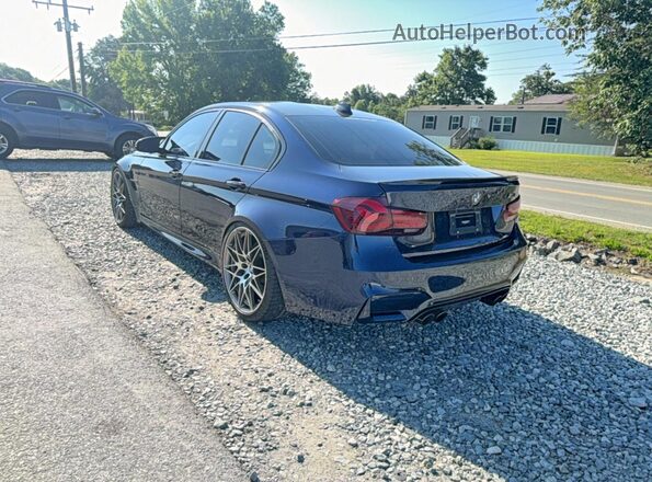 WBS8M9C59G5D30537 2016 BMW M3 Синий Передняя правая четверть