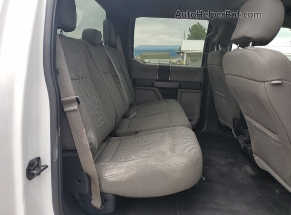1FTEW1EF3HKE25784 2017 FORD F150 White Widok wnętrza z tyłu