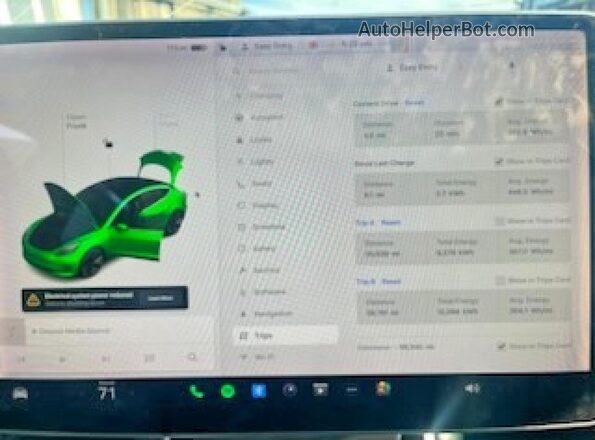 5YJ3E1EA8JF010171 2018 TESLA MODEL 3 Black Instrument cluster view
