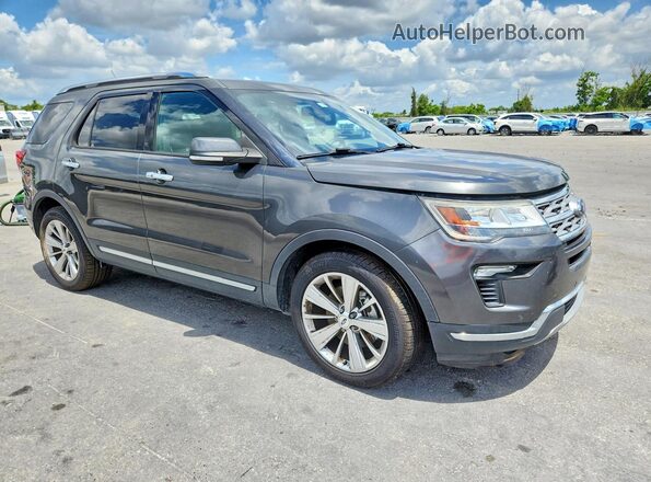 1FM5K7F82KGB41521 2019 FORD EXPLORER Gray Widok z przodu