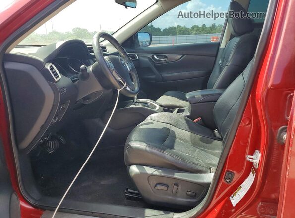 5N1AT2MVXGC732900 2016 NISSAN ROGUE Red Dashboard view