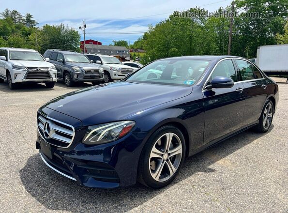 WDDZF4KB8HA132821 2017 MERCEDES-BENZ E Blue Задня ліва чверть