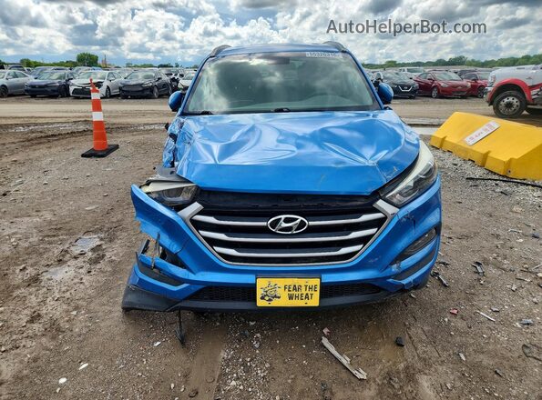 KM8J33A43JU699502 2018 HYUNDAI TUCSON Синий 