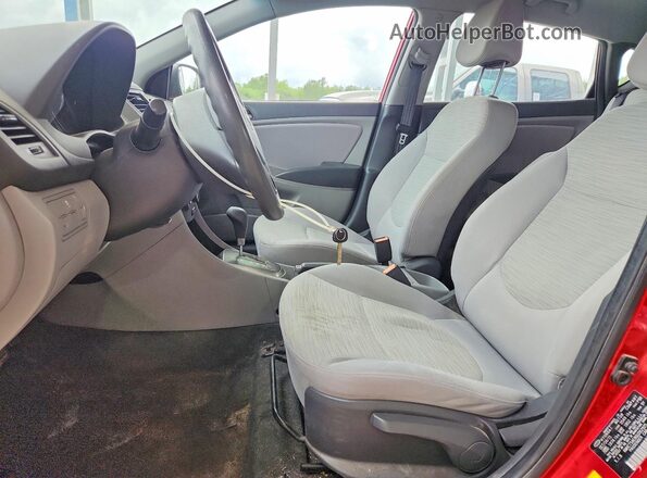 KMHCT5AE8GU262925 2016 HYUNDAI ACCENT Red Widok deski rozdzielczej