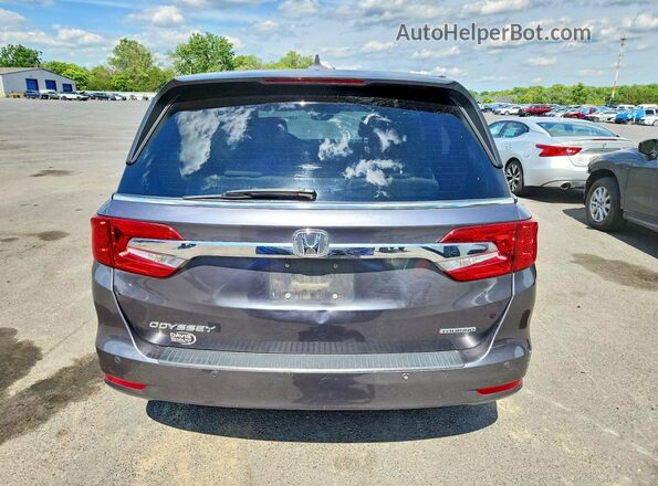 5FNRL6H88JB070408 2018 HONDA ODYSSEY Gray წინა სალონის ხედი