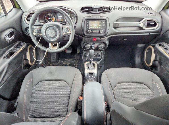 ZACCJBBT6GPC66009 2016 JEEP RENEGADE Green Widok zestawu wskaźników