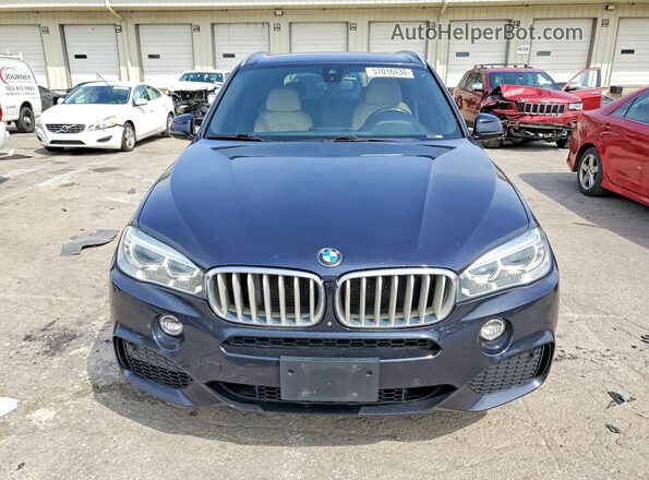 5UXKR6C54J0U14746 2018 BMW X5 Blue Rear view