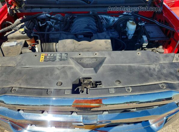 1GCRCNEC3HZ304722 2017 CHEVROLET SILVERADO Red Vista del compartimento del motor