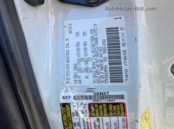 5TFRX5GNXGX059544 2016 TOYOTA TACOMA Угольный Вид задних сидений